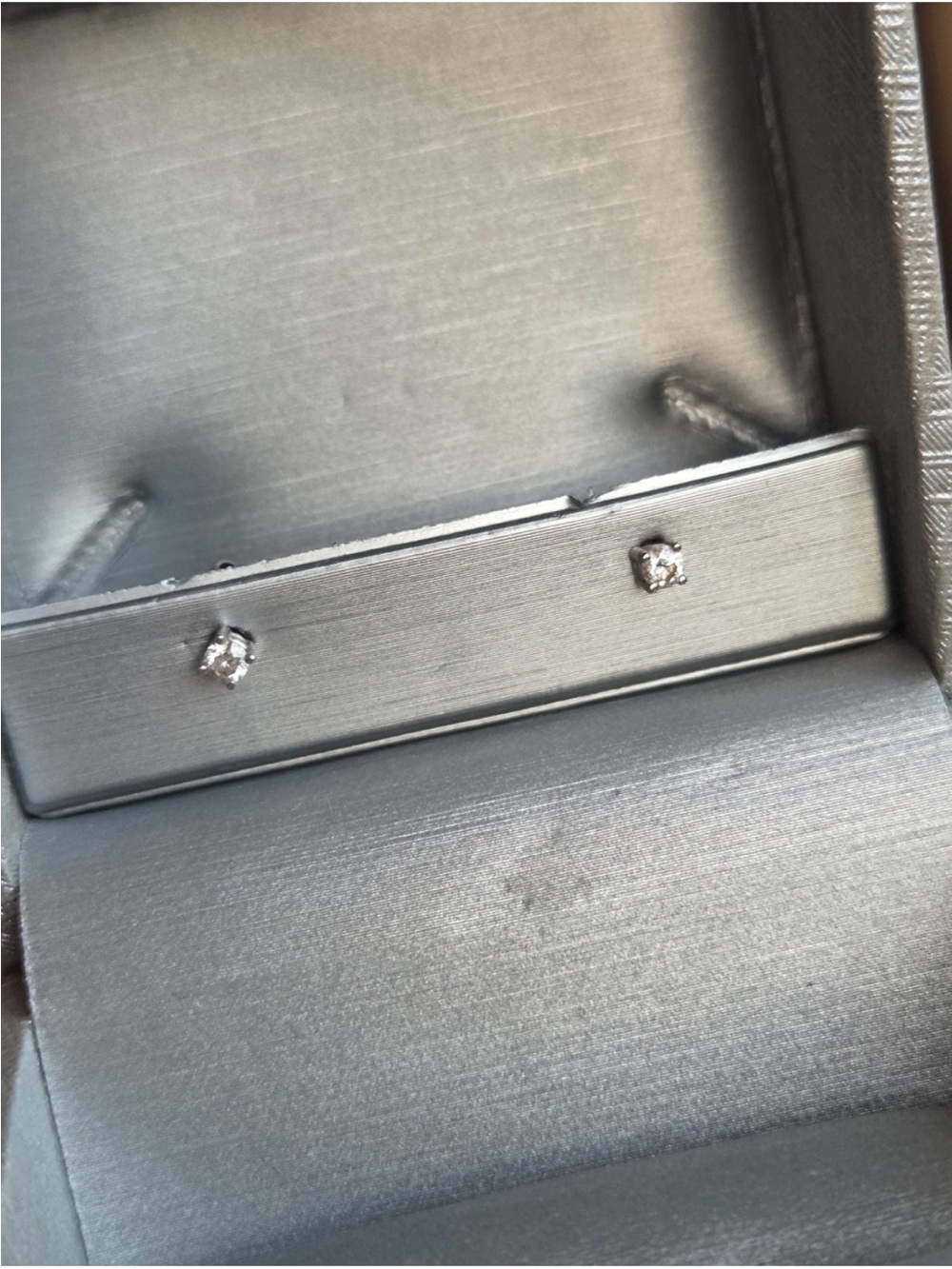 14k White Gold Diamond Stud Earrings .20ctw